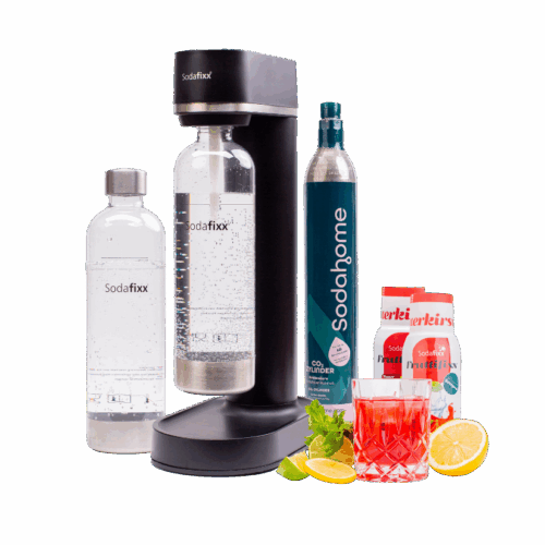 Sodahome Willkommenspaket mit Sirupen und CO2 Zylinder